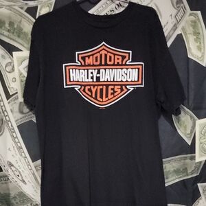 Harley-Davidson Black and Orange Tee (Vegas)